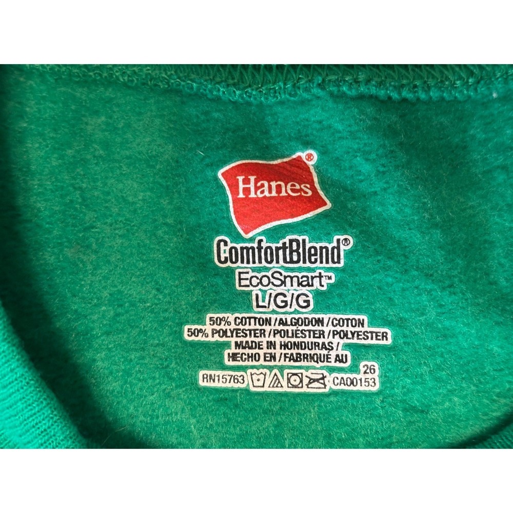 Sweatshirt Mens L/G Green Castle Christmas Graphic Print Preshrunk Pullover - Picture 8 of 12
